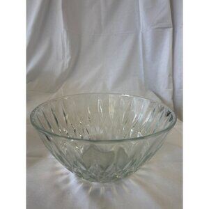 Clear Cut Glass Decorative Bowl
